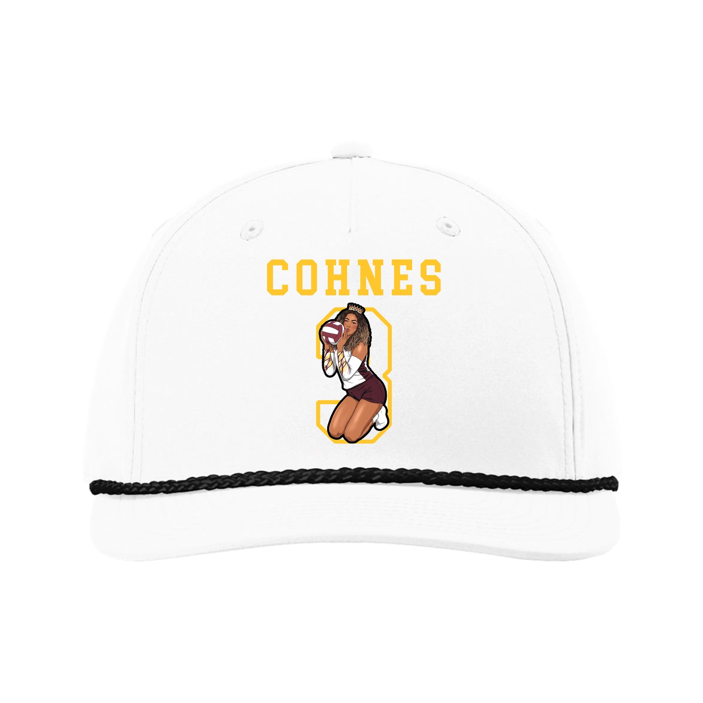 Five-Panel Classic Rope Cap — Shirsey in White
