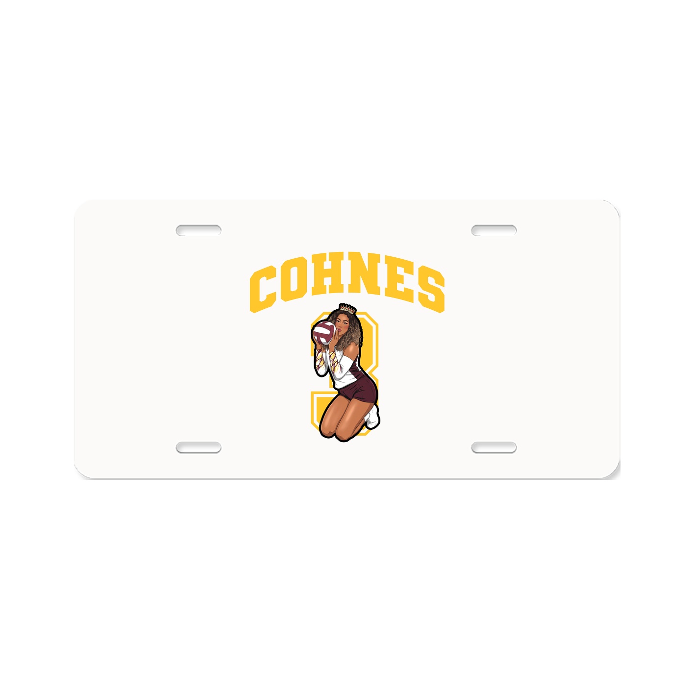 License Plate — Number in Classic