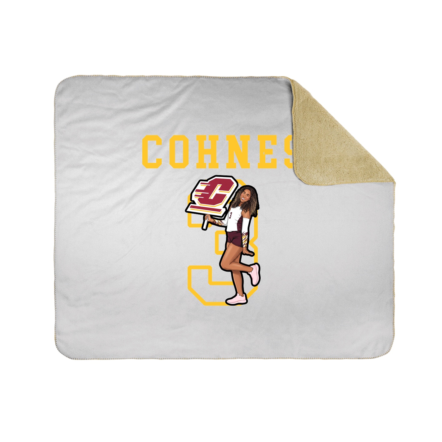 Throw Blanket — Shirsey in White