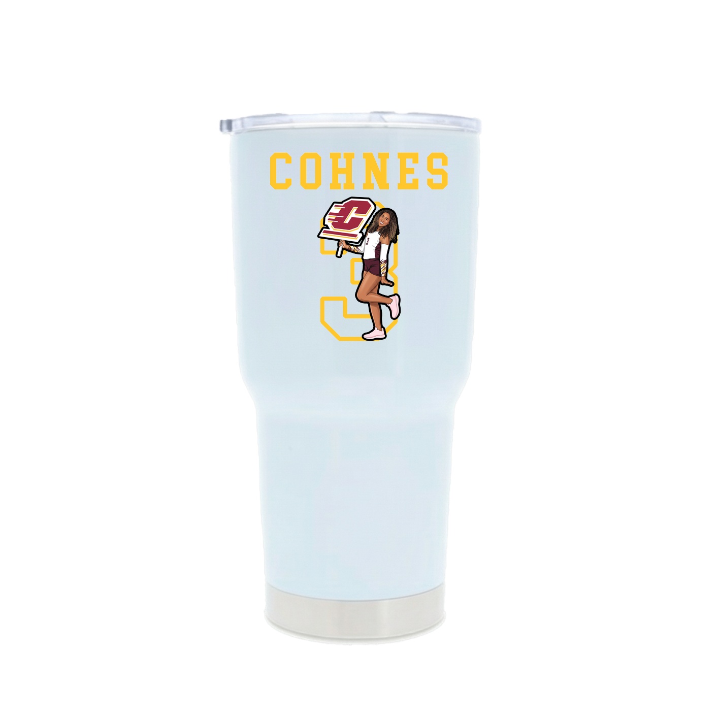 30oz Stainless Steel Tumbler — Shirsey in White