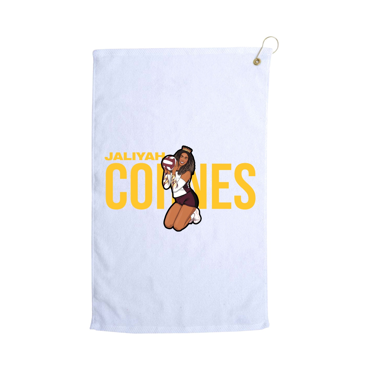 Golf Towel — Player Name in White