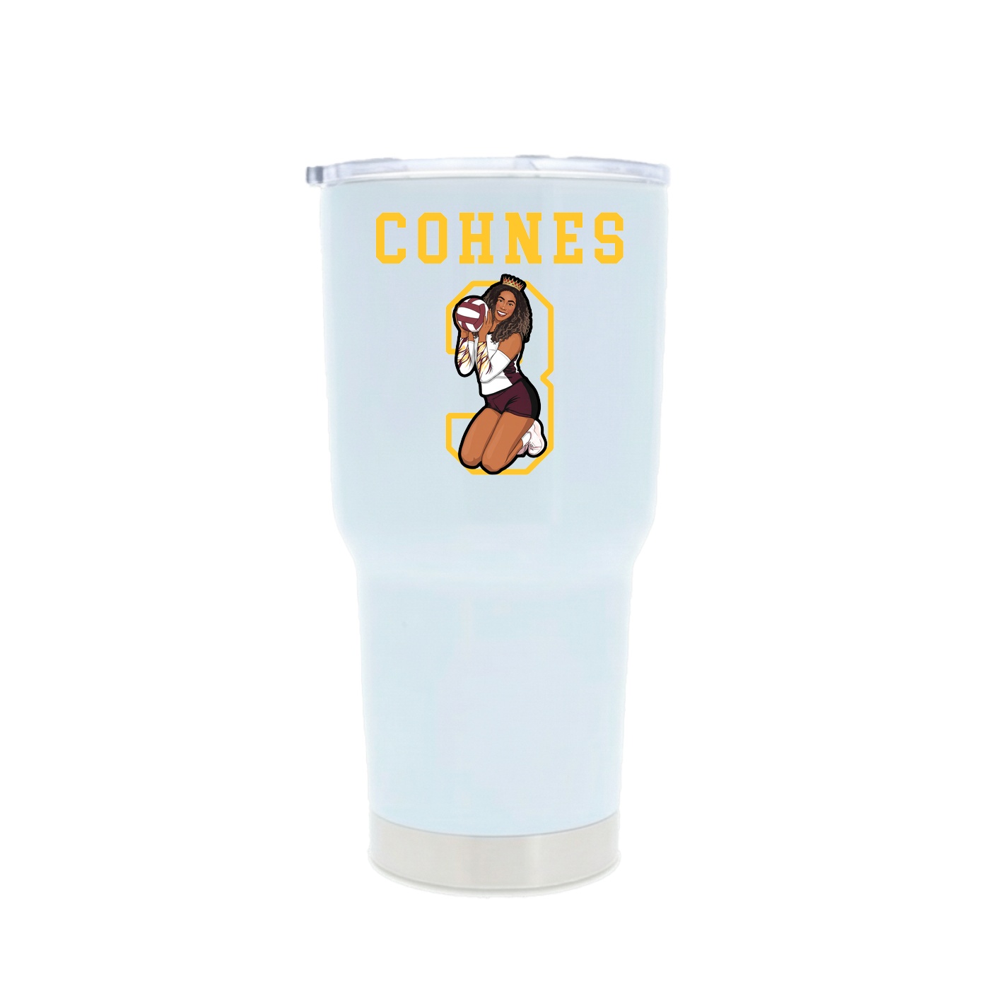 30oz Stainless Steel Tumbler — Shirsey in White