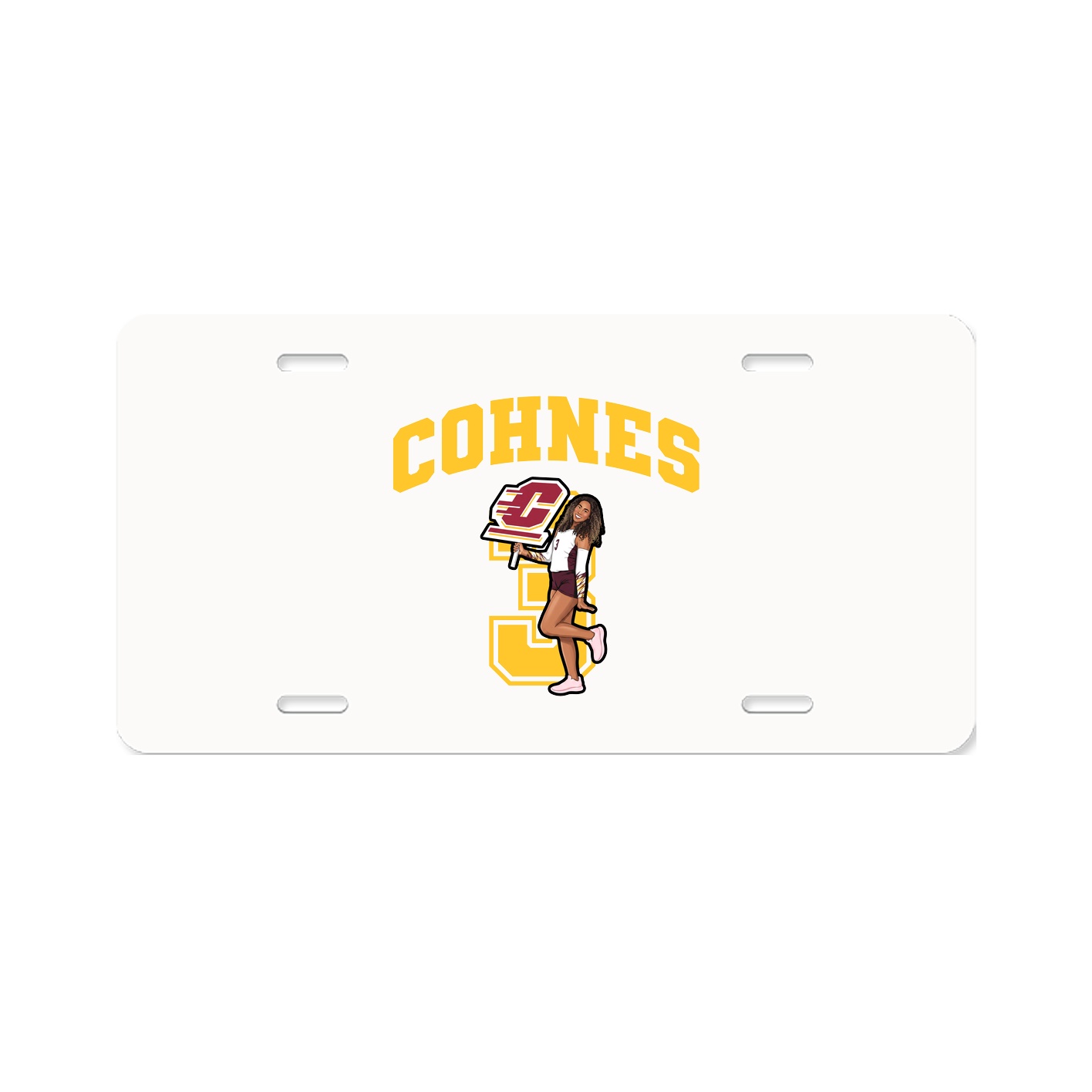 License Plate — Number in Classic