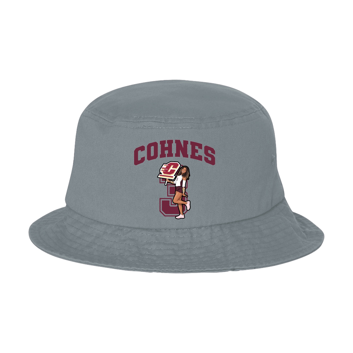 Bucket Cap — Number in Grey