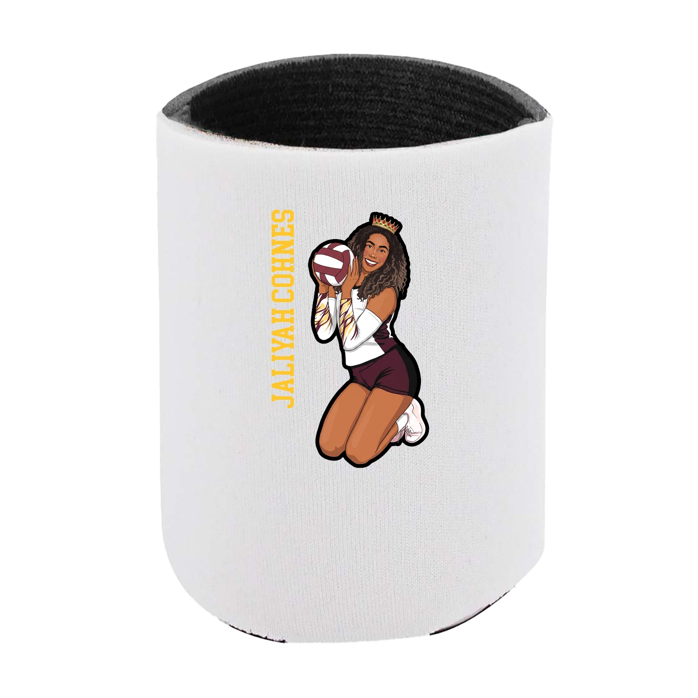 Can Holder — Name Vertical in White