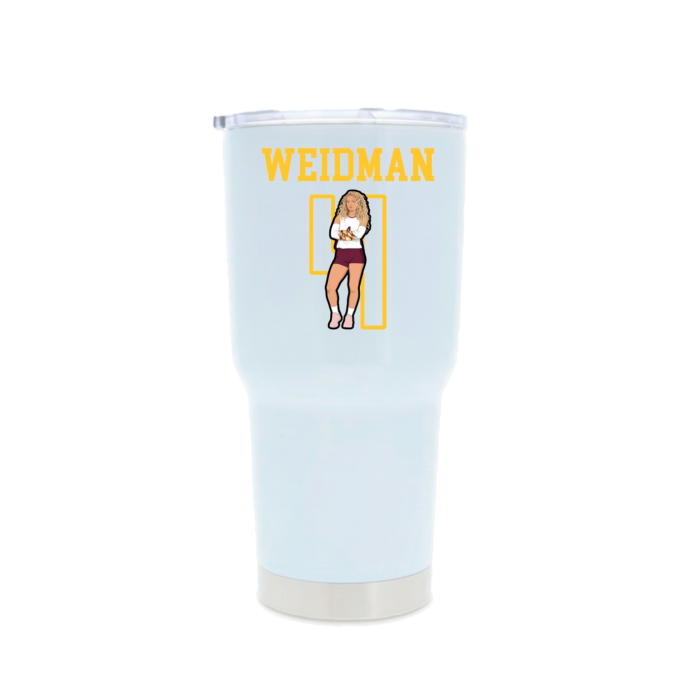 30oz Stainless Steel Tumbler — Shirsey in White