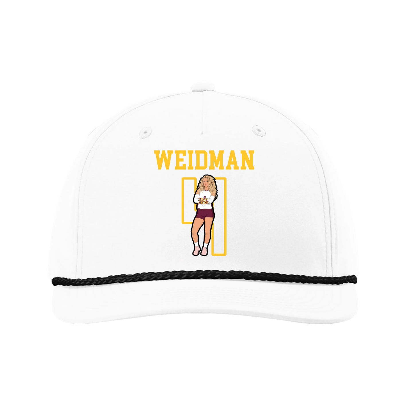 Five-Panel Classic Rope Cap — Shirsey in White