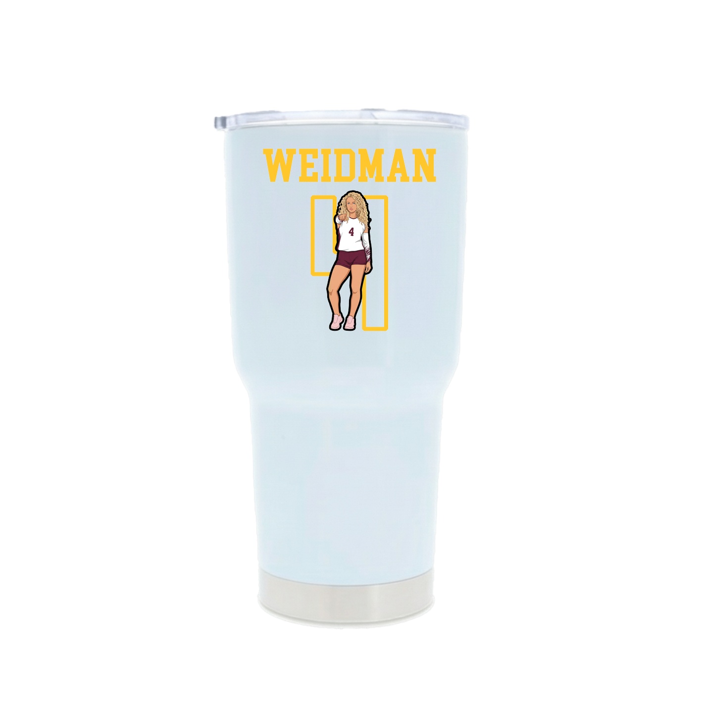 30oz Stainless Steel Tumbler — Shirsey in White