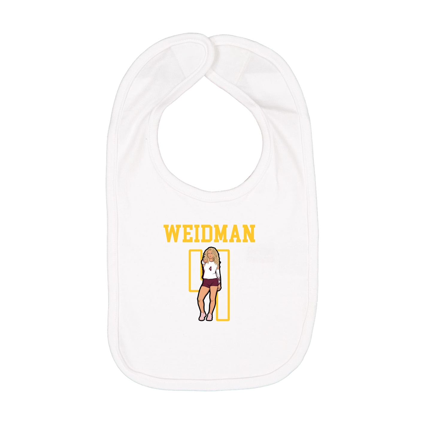 Infant Bib — Shirsey in White