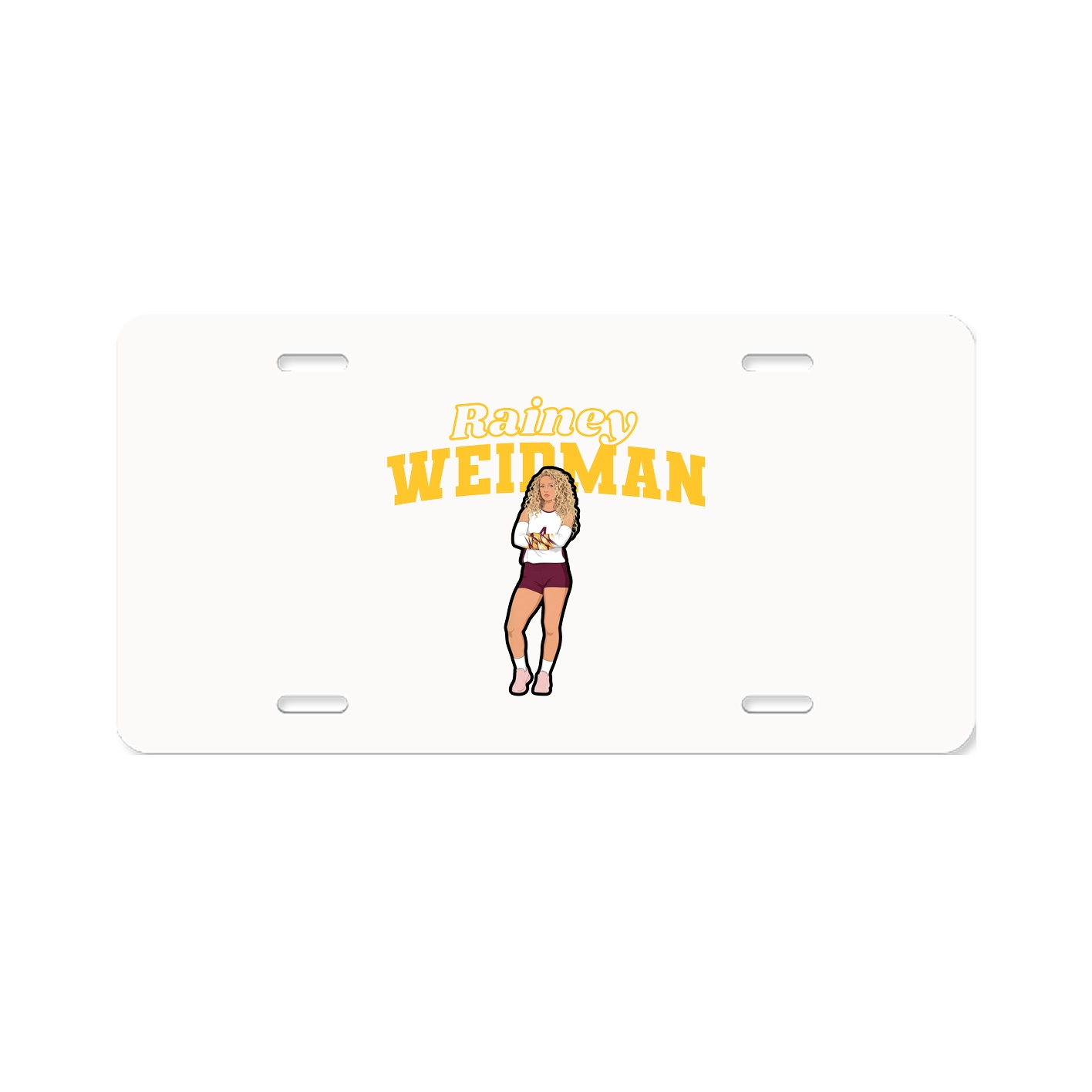 License Plate — Name Arch in Classic