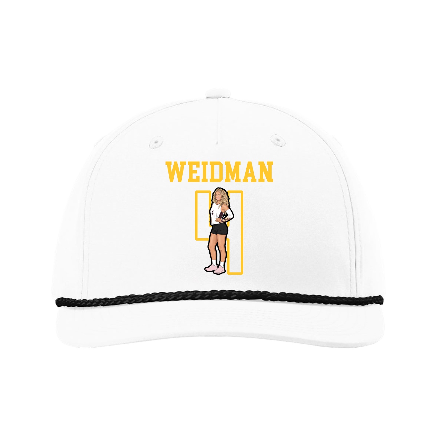 Five-Panel Classic Rope Cap — Shirsey in White
