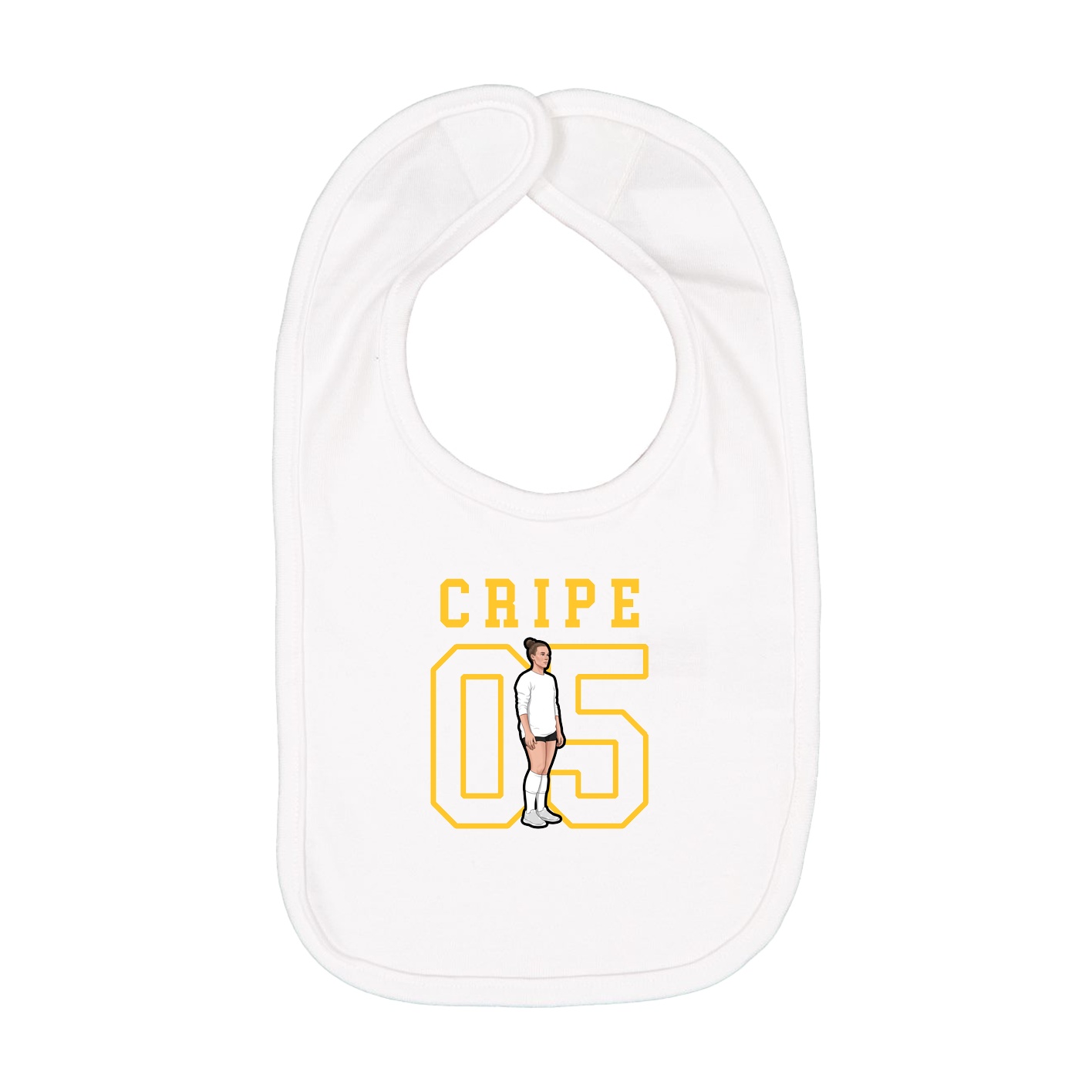 Infant Bib — Shirsey in White