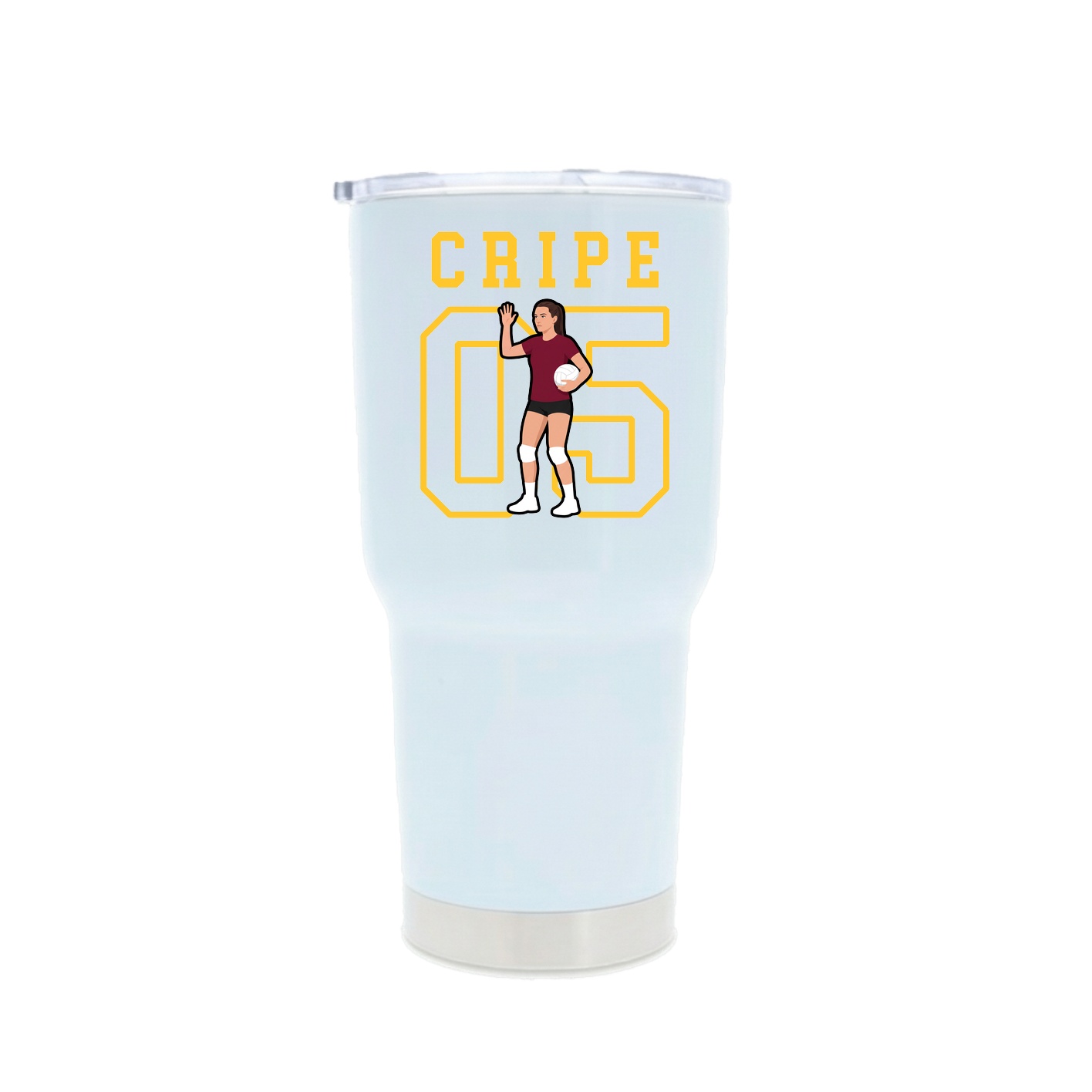 30oz Stainless Steel Tumbler — Shirsey in White