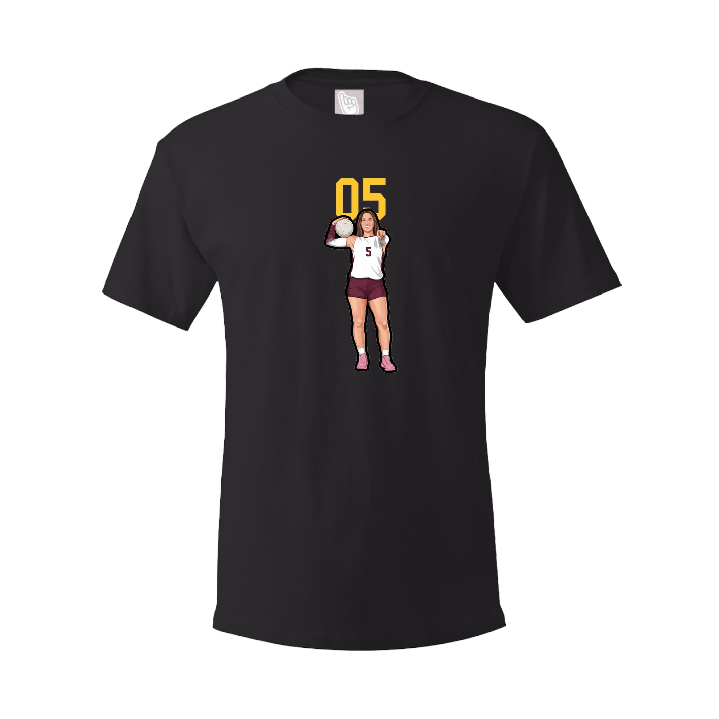 Tee — Number Top in Black