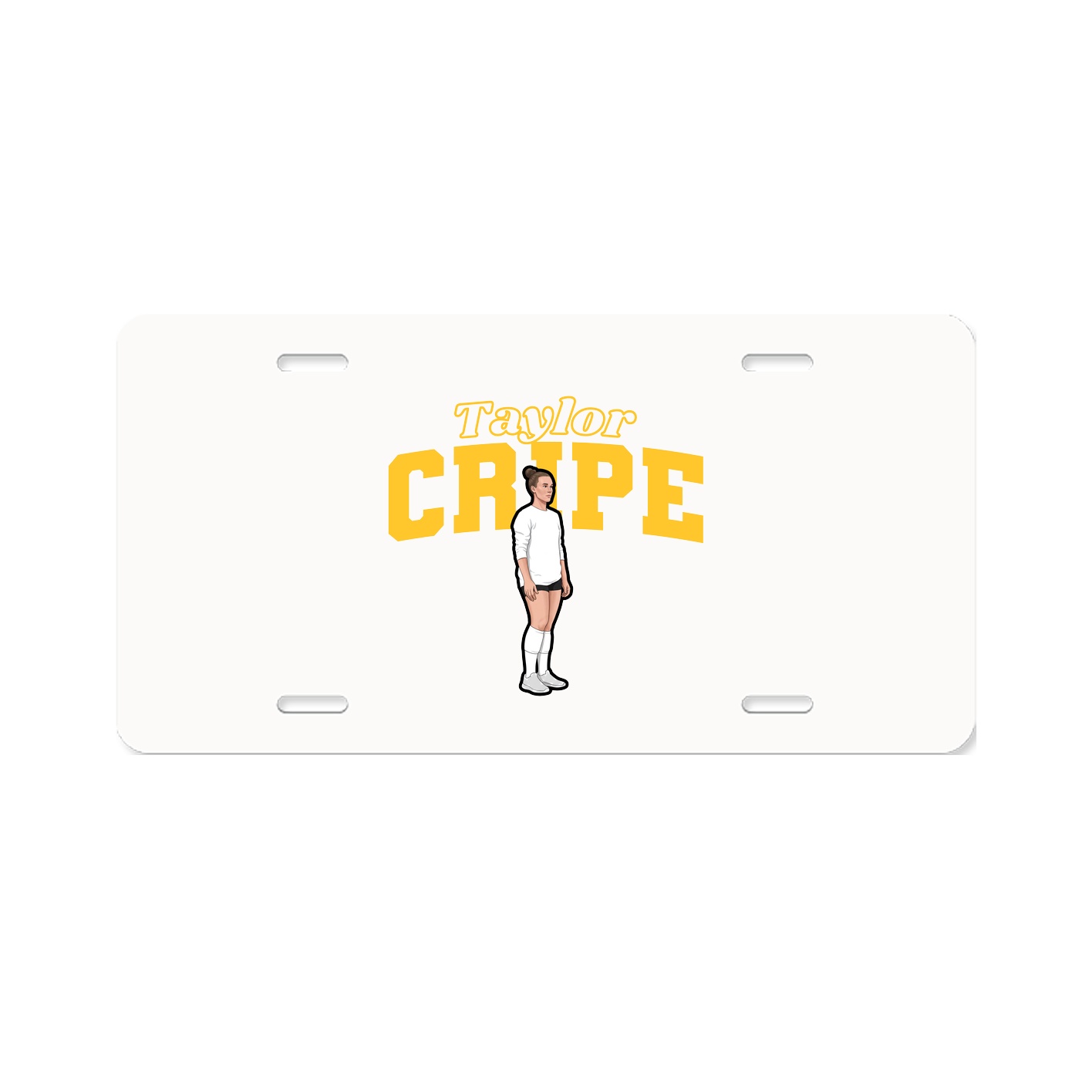 License Plate — Name Arch in Classic