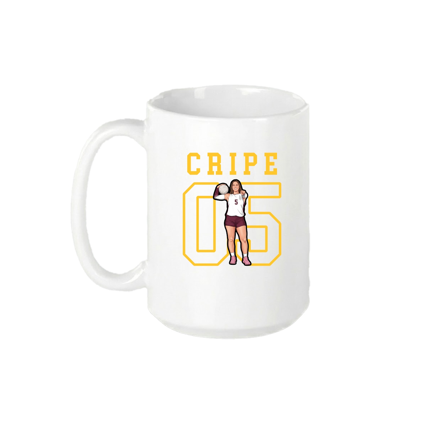 15oz Coffee Mug — Shirsey in White