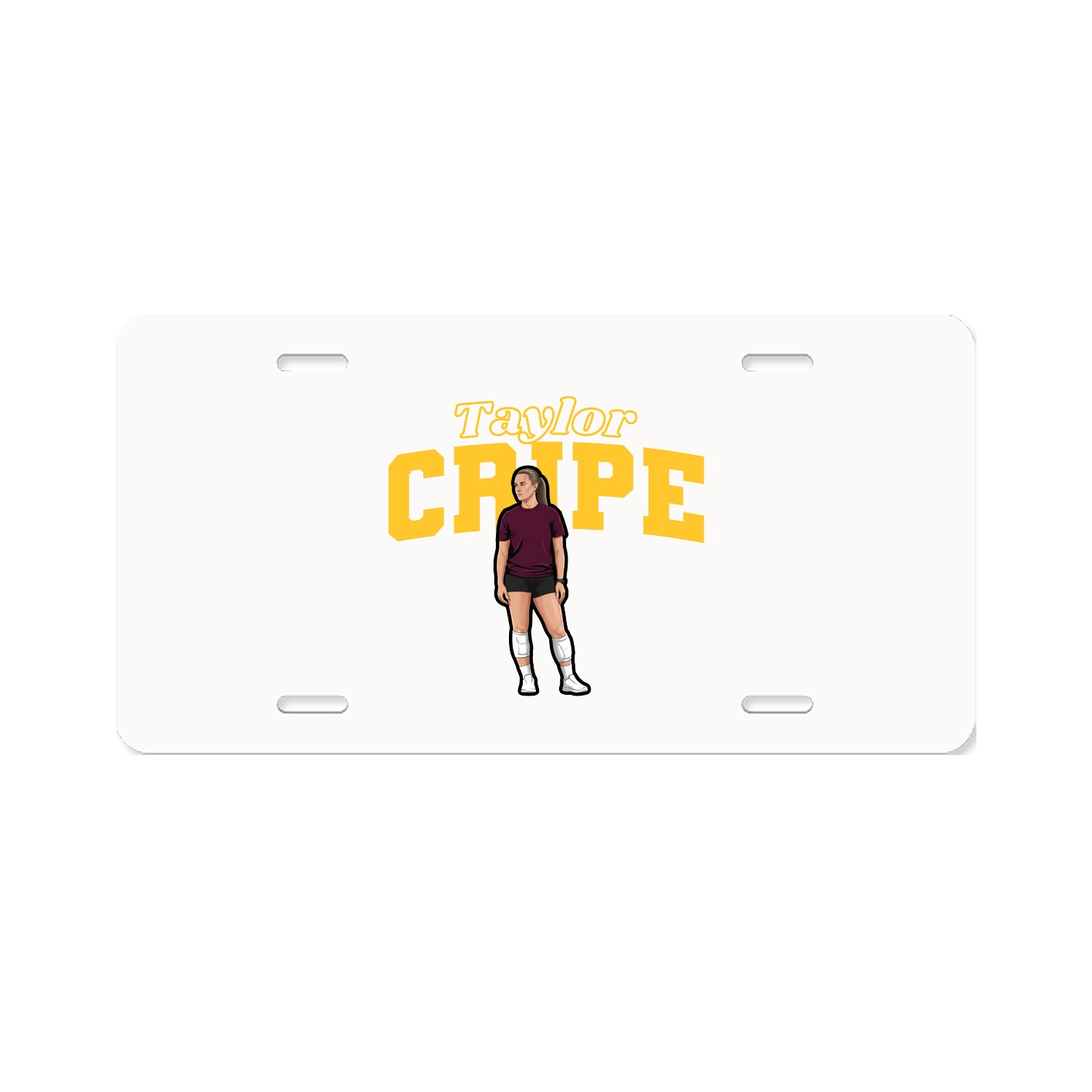 License Plate — Name Arch in Classic