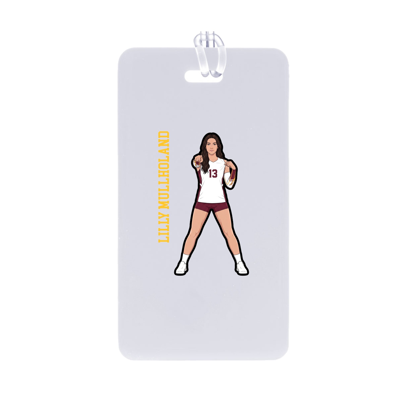 Bag Tag — Name Vertical in Classic
