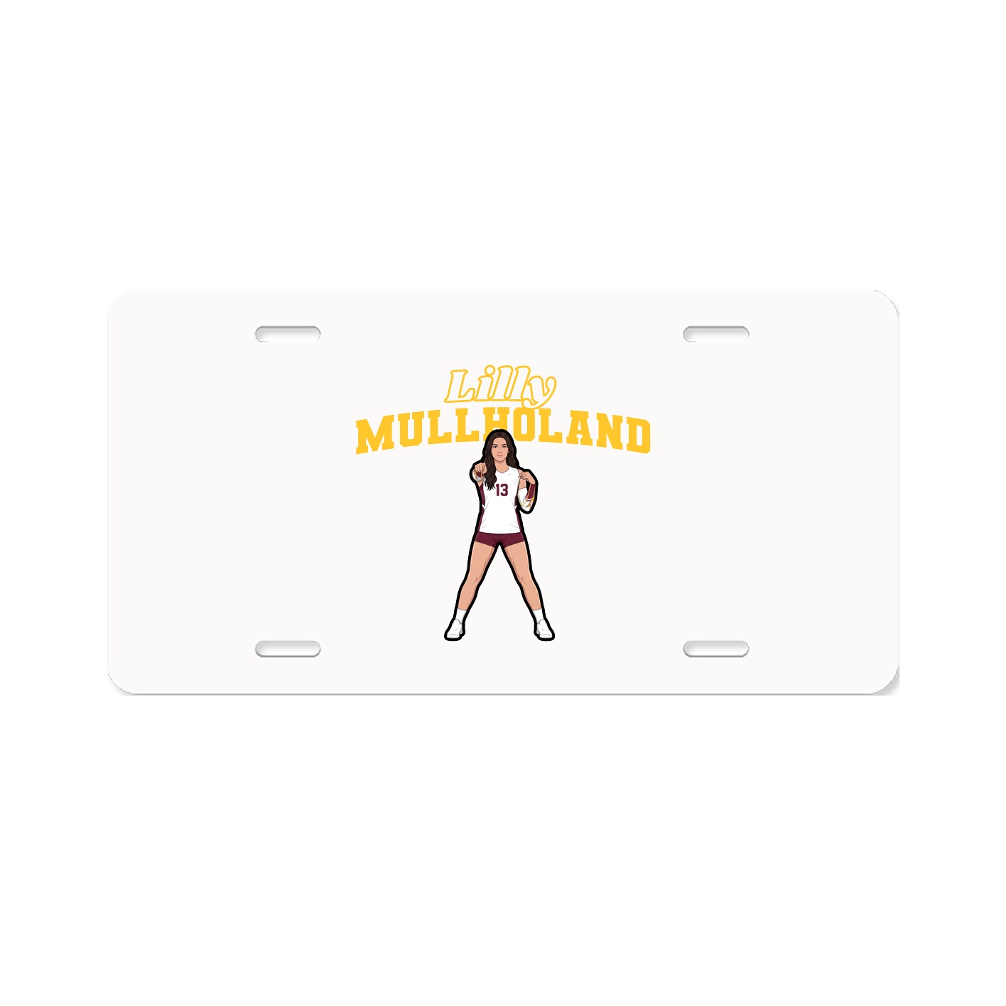 License Plate — Name Arch in Classic