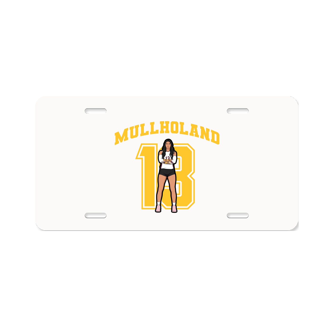 License Plate — Number in Classic