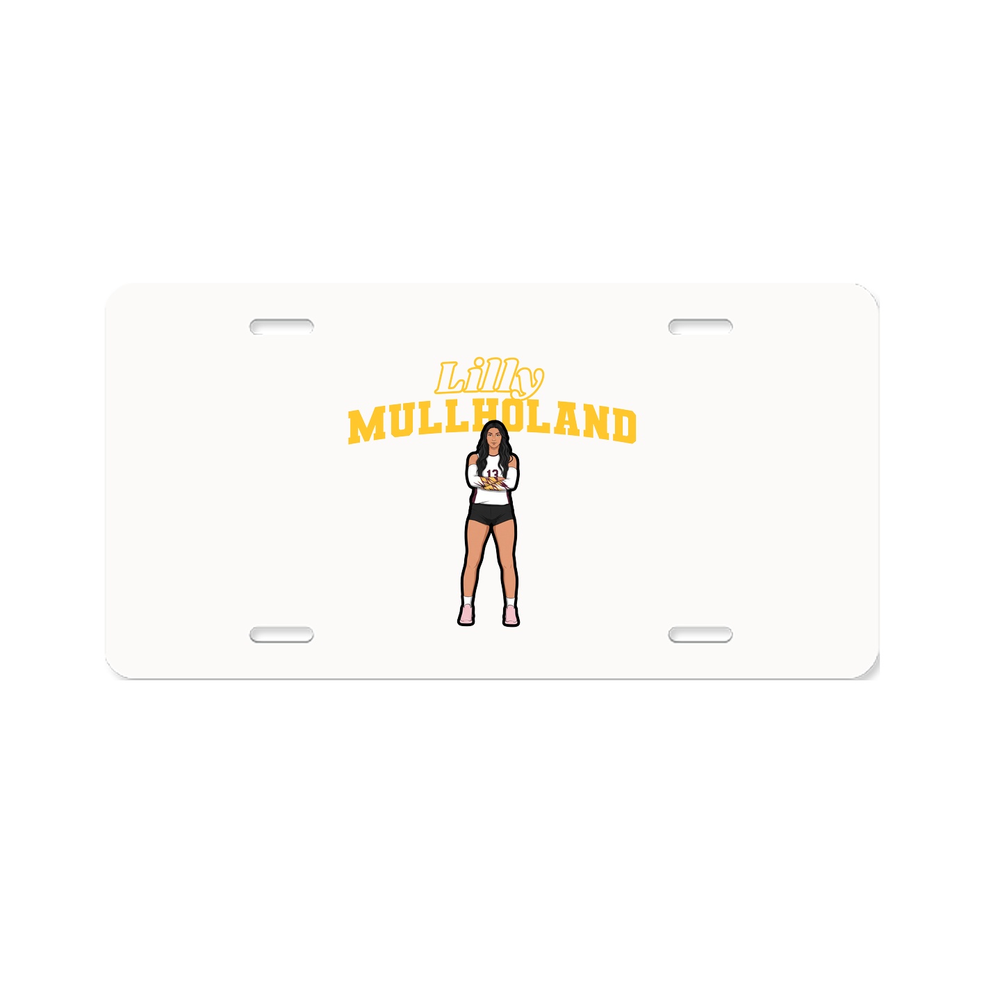 License Plate — Name Arch in Classic