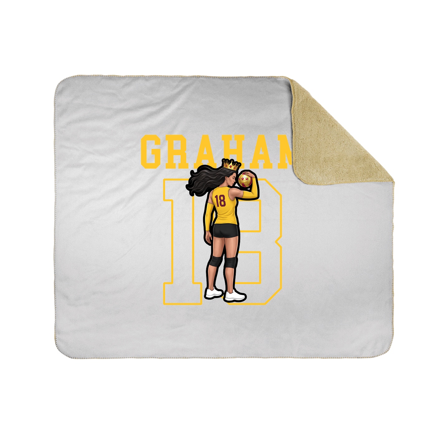 Throw Blanket — Shirsey in White