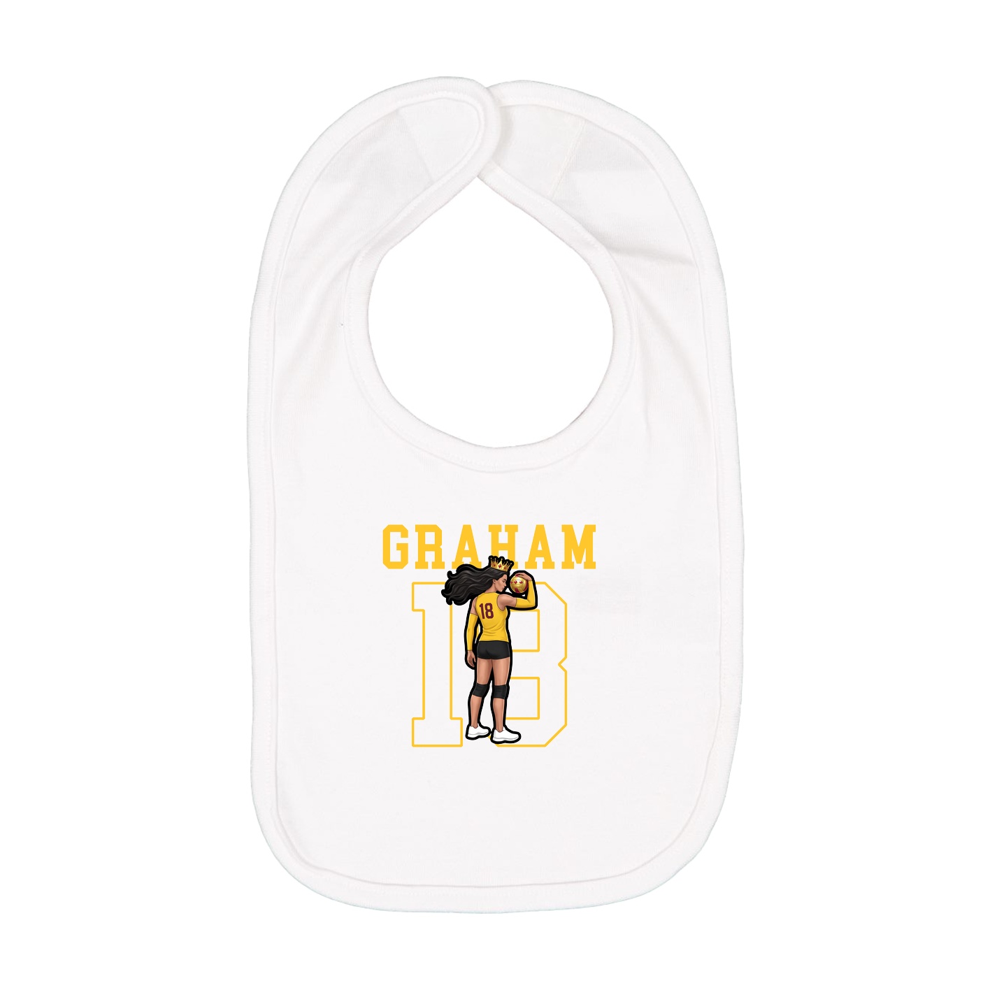 Infant Bib — Shirsey in White