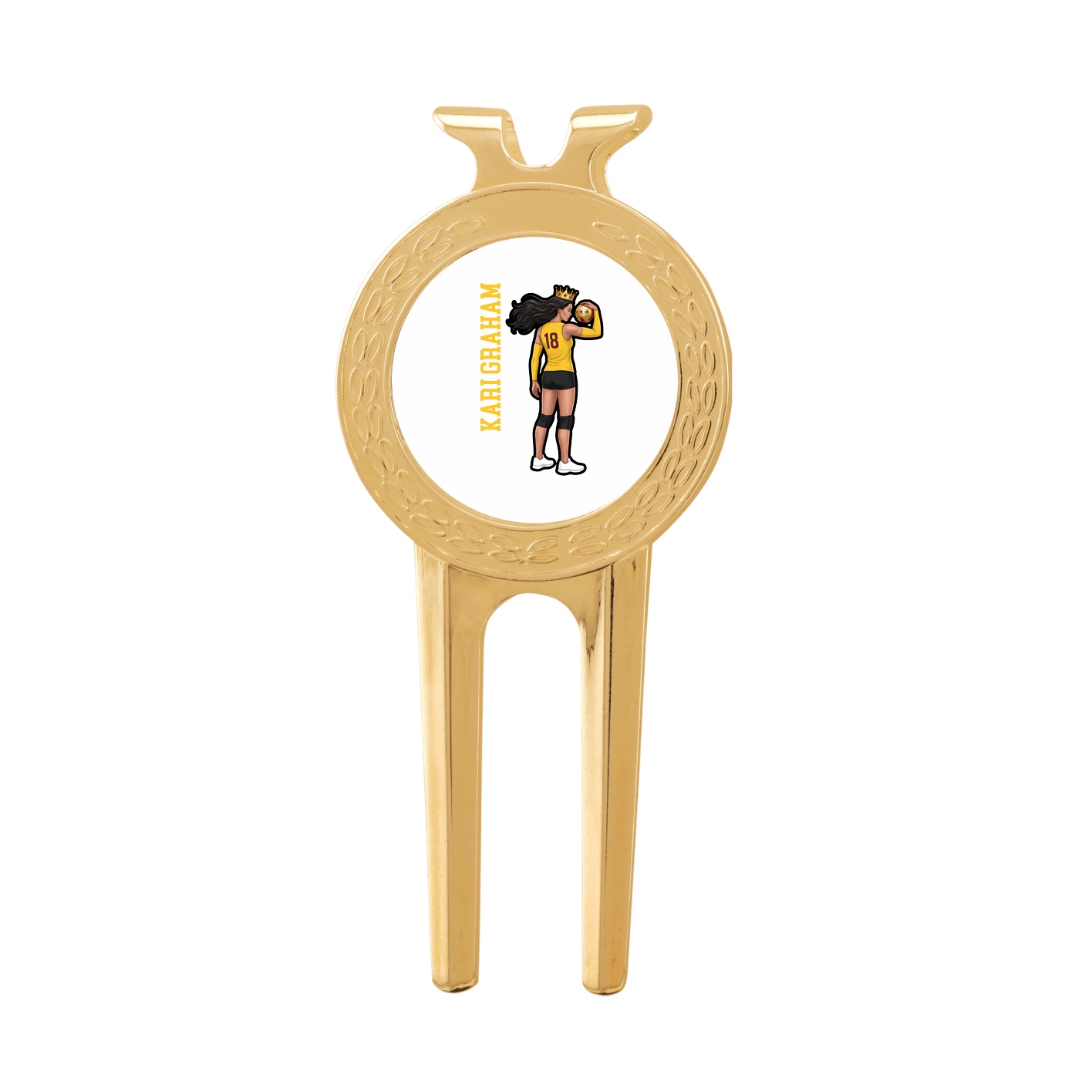 Divot Tool with Ball Marker — Name Vertical in Classic