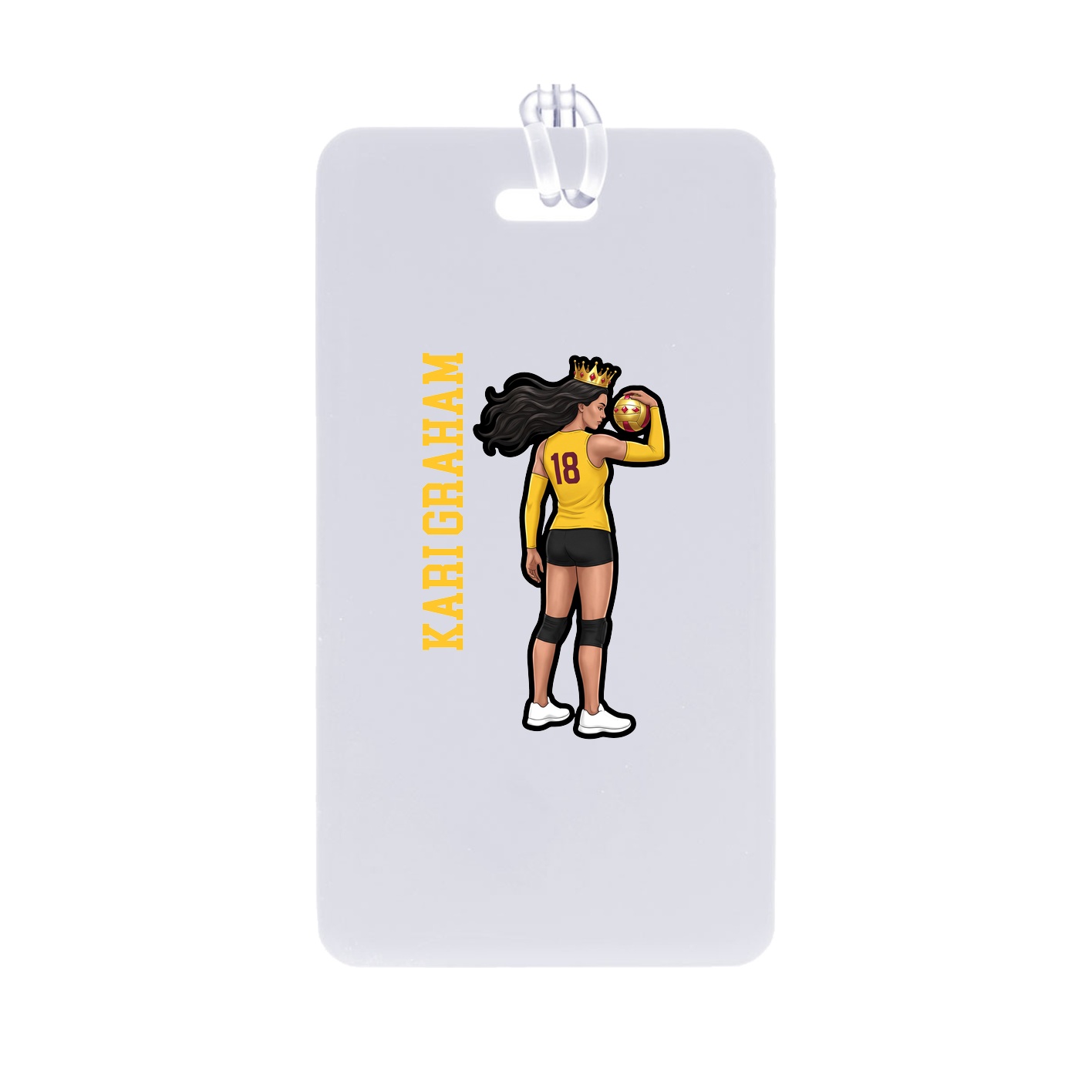 Bag Tag — Name Vertical in Classic