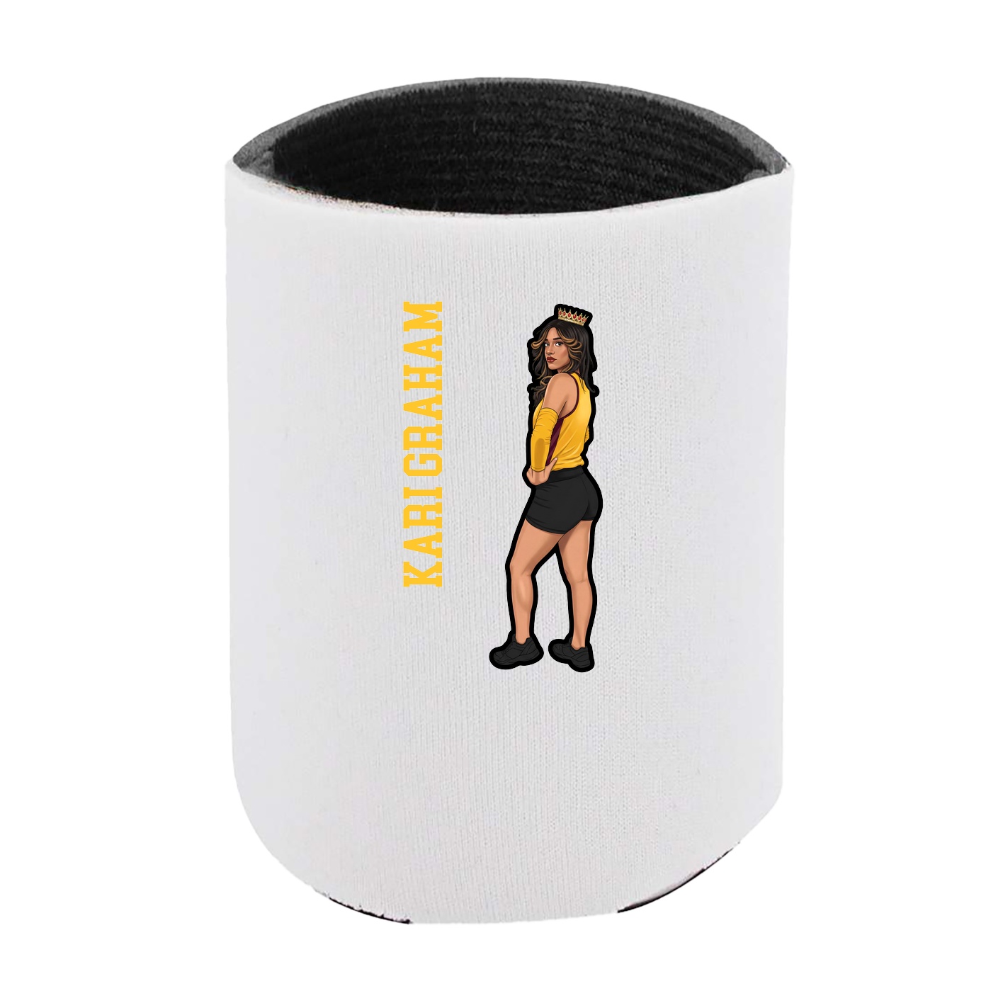 Can Holder — Name Vertical in White