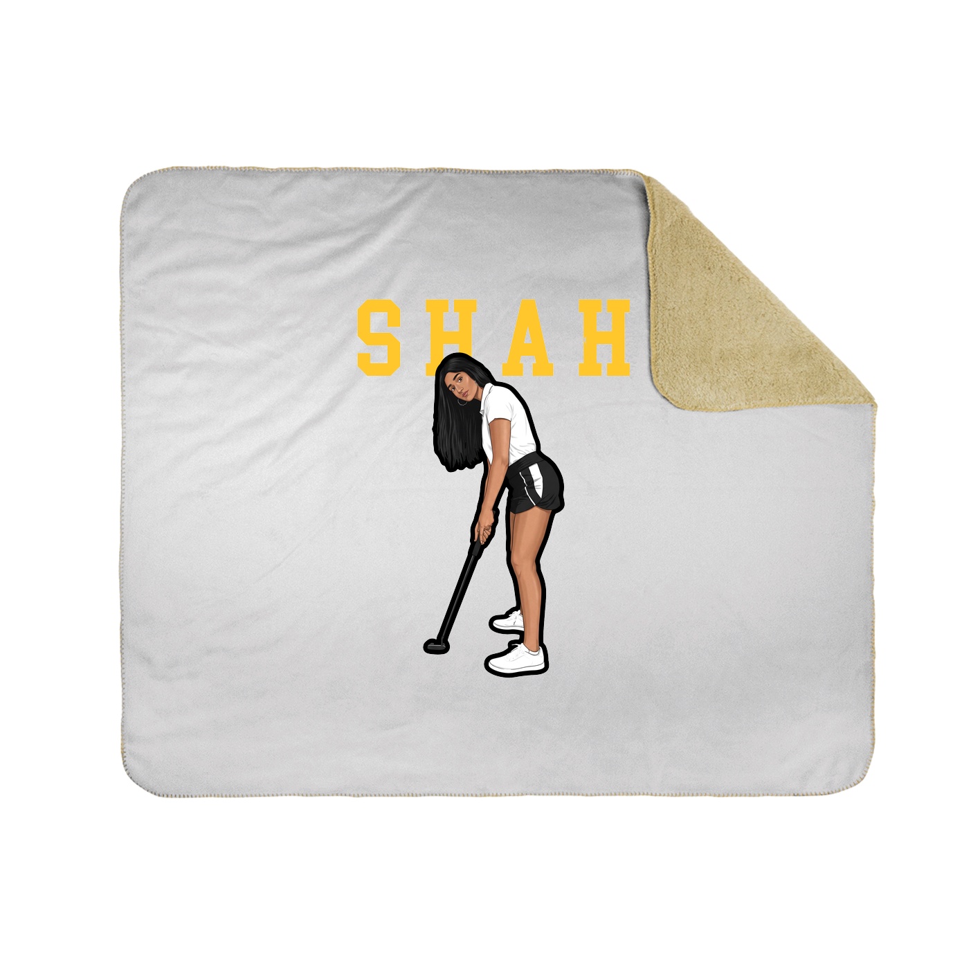 Throw Blanket — Shirsey in White