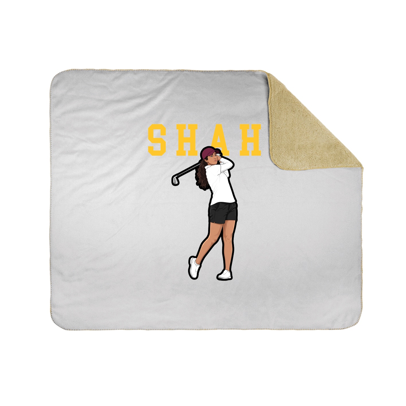 Throw Blanket — Shirsey in White