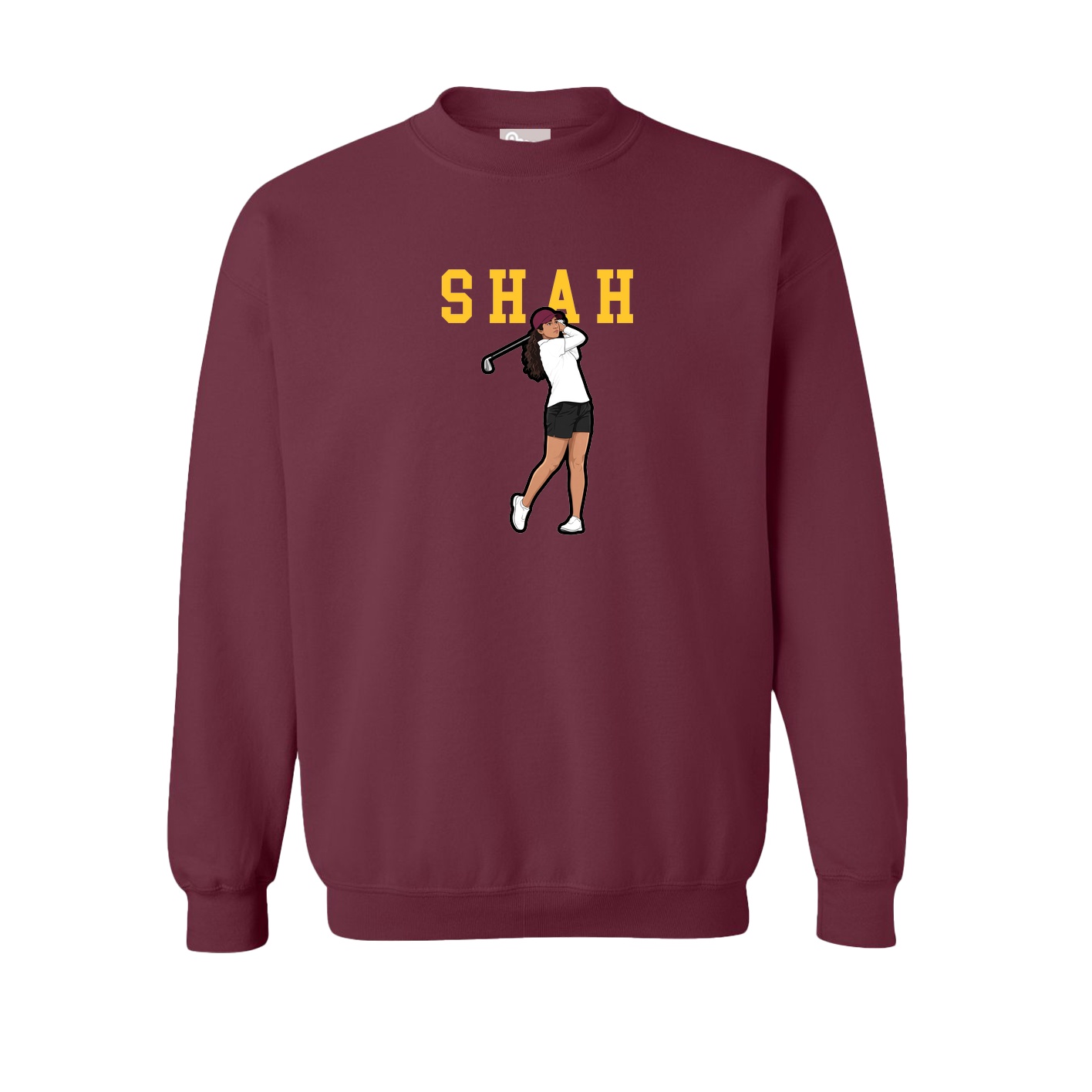 Fleece Crew — Shirsey in Maroon