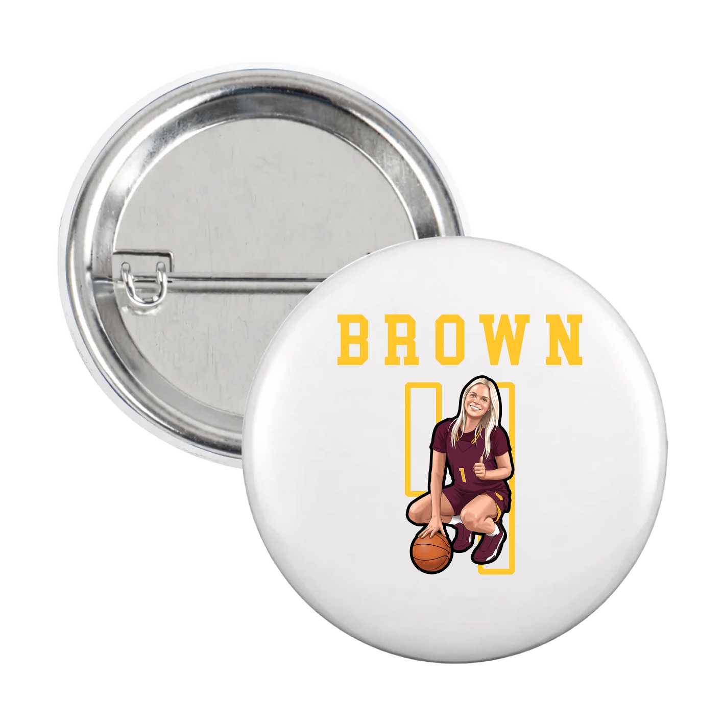 Game Day Button — Shirsey in White