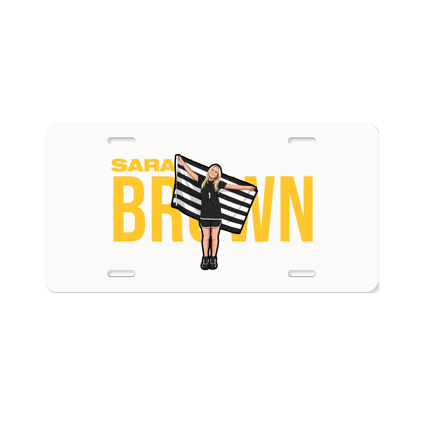 License Plate — Player Name in Classic