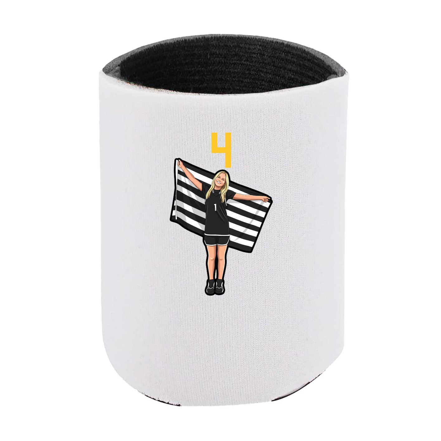 Can Holder — Number Top in White