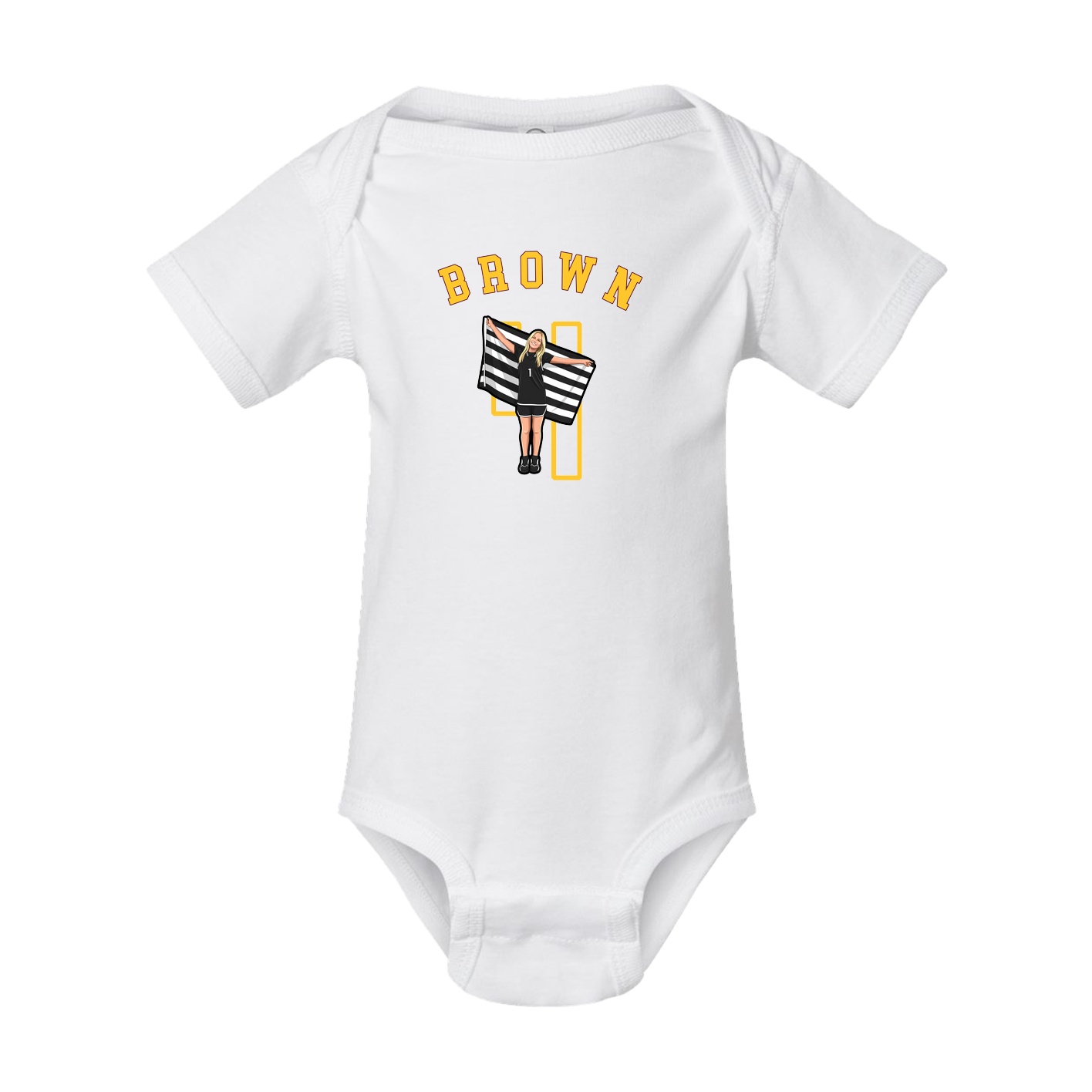 Baby Onesie — Shirsey Arch in White
