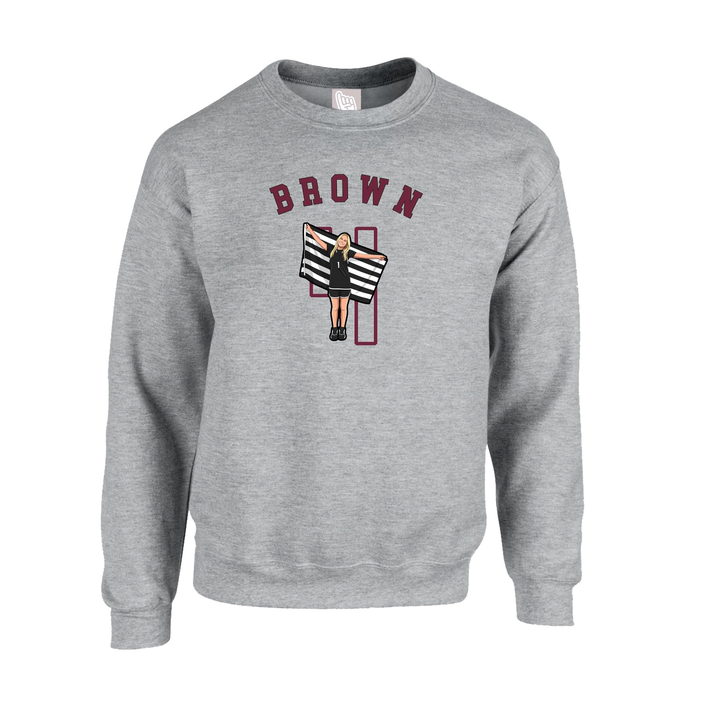 Fleece Crew — Shirsey Arch in Grey