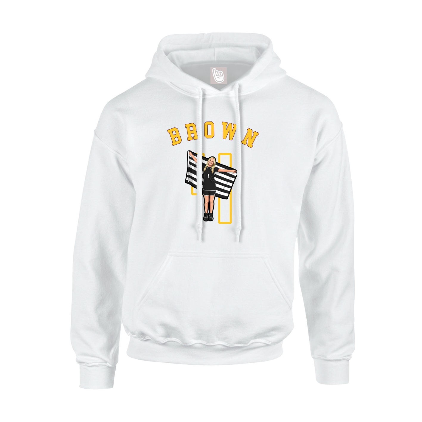 Youth Hoodie — Shirsey Arch in White