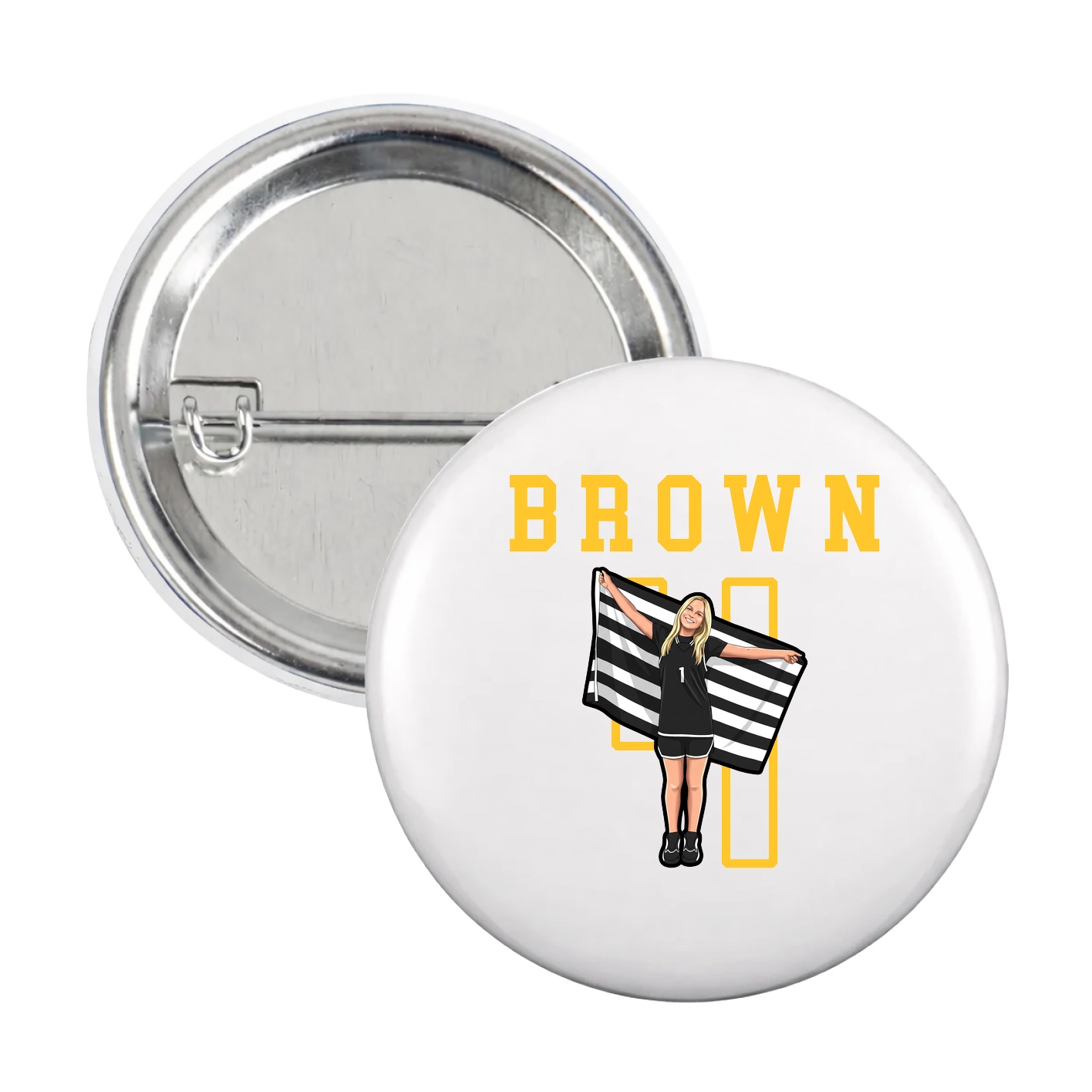 Game Day Button — Shirsey in White