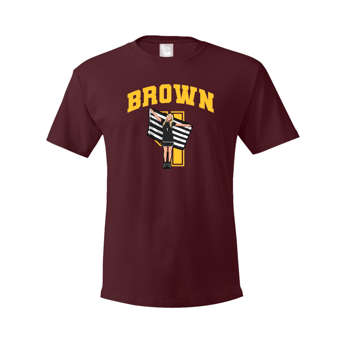 Tee — Number in Maroon