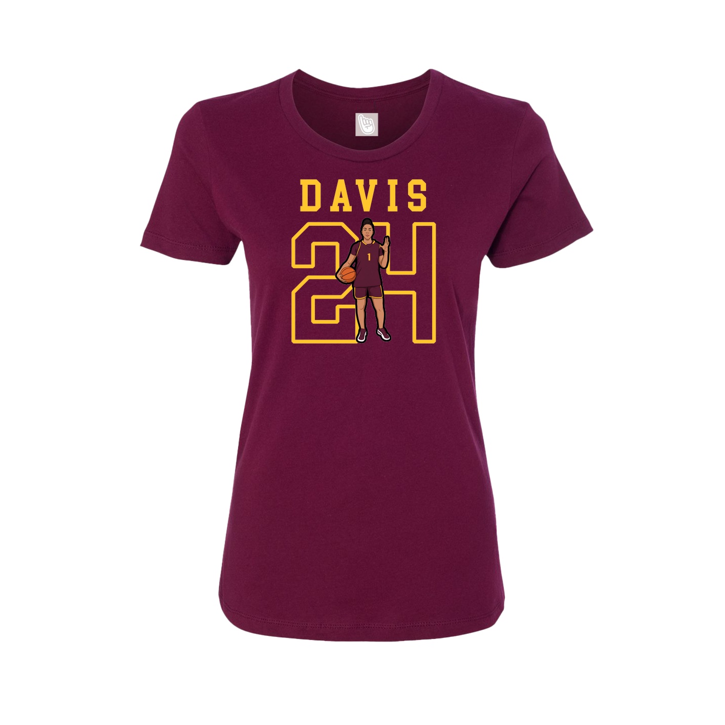 Fitted Women's Tee — Shirsey in Maroon
