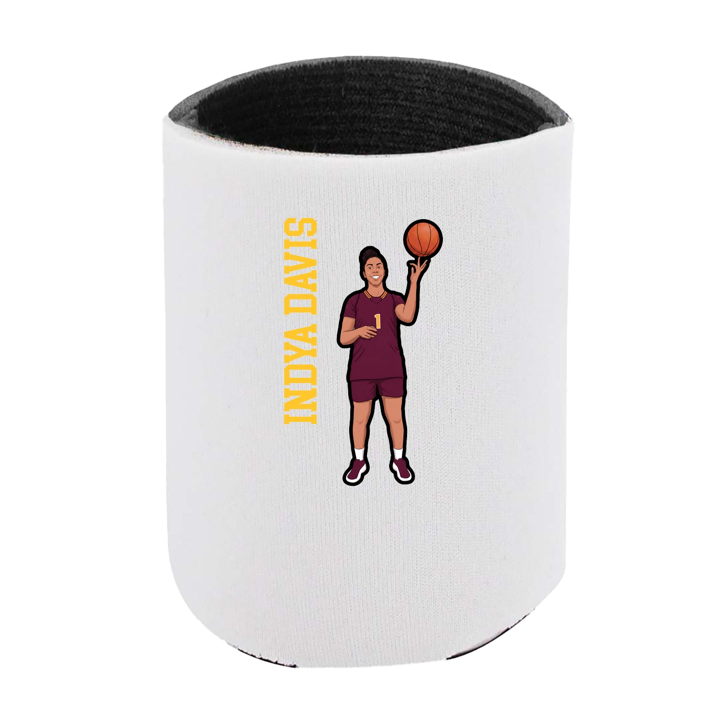Can Holder — Name Vertical in White