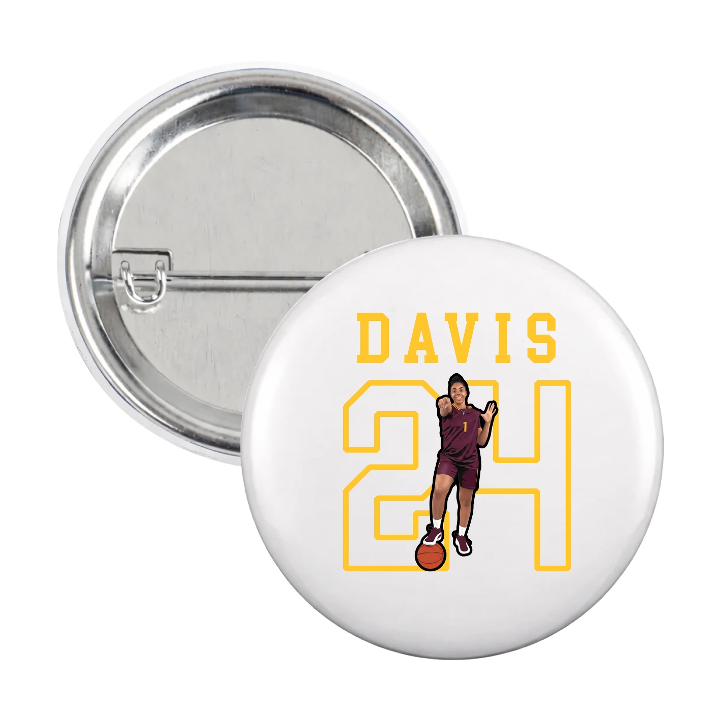Game Day Button — Shirsey in White
