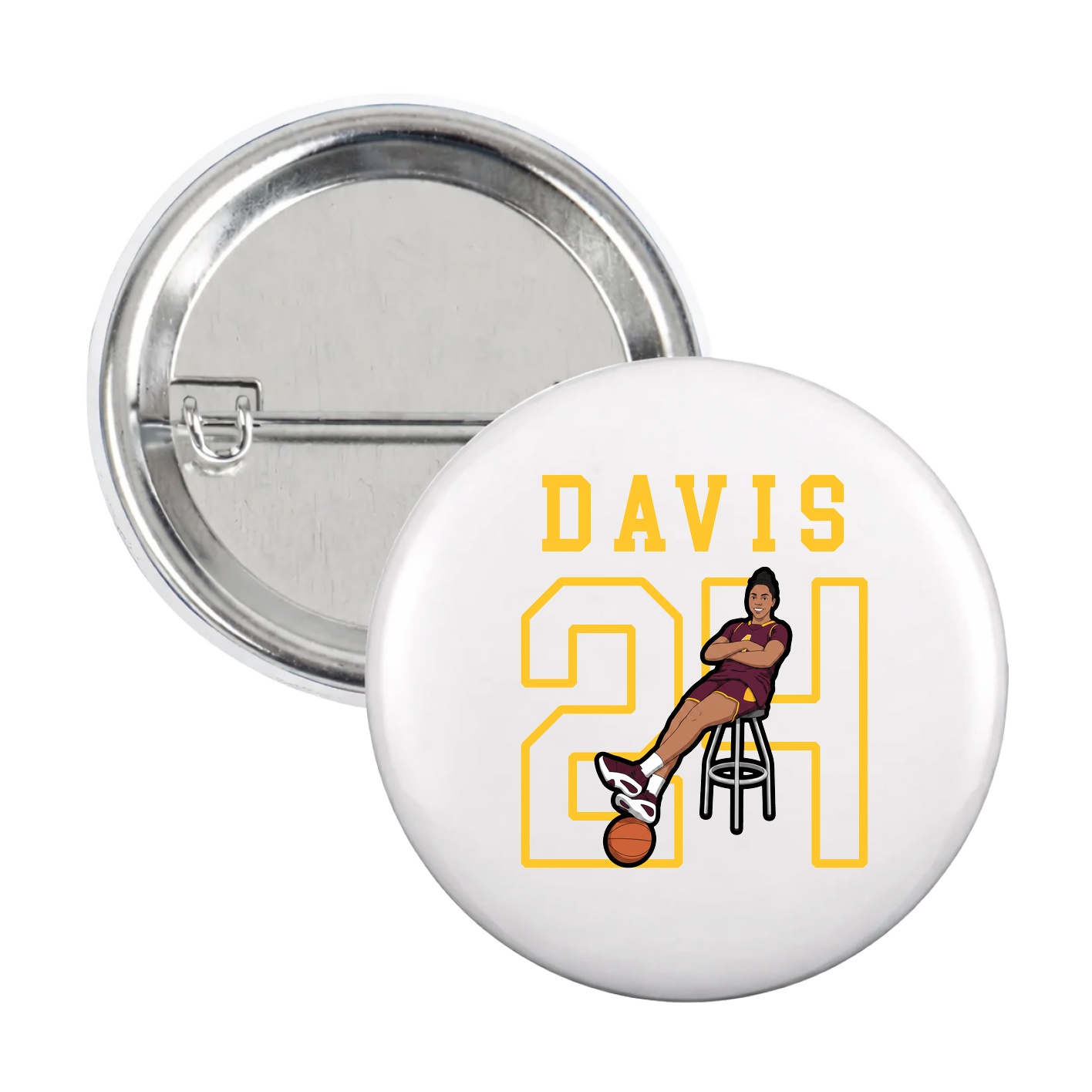 Game Day Button — Shirsey in White