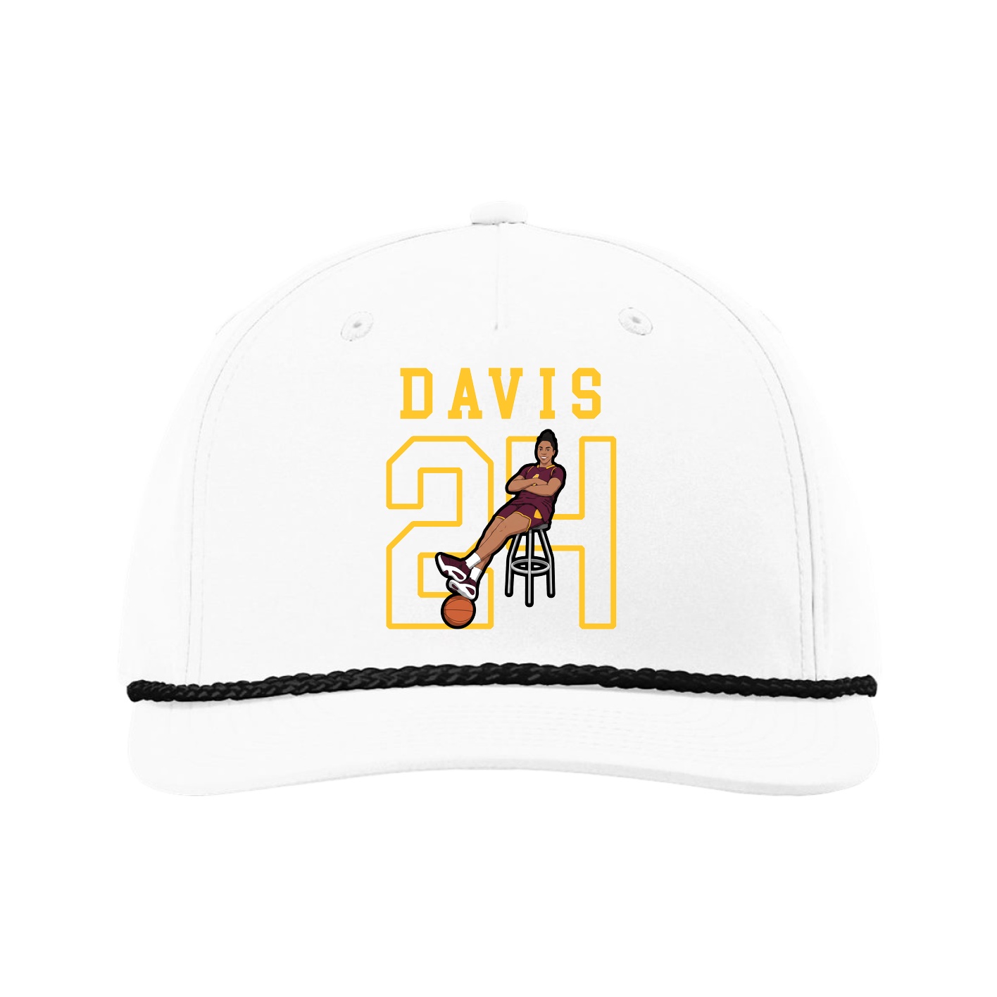 Five-Panel Classic Rope Cap — Shirsey in White