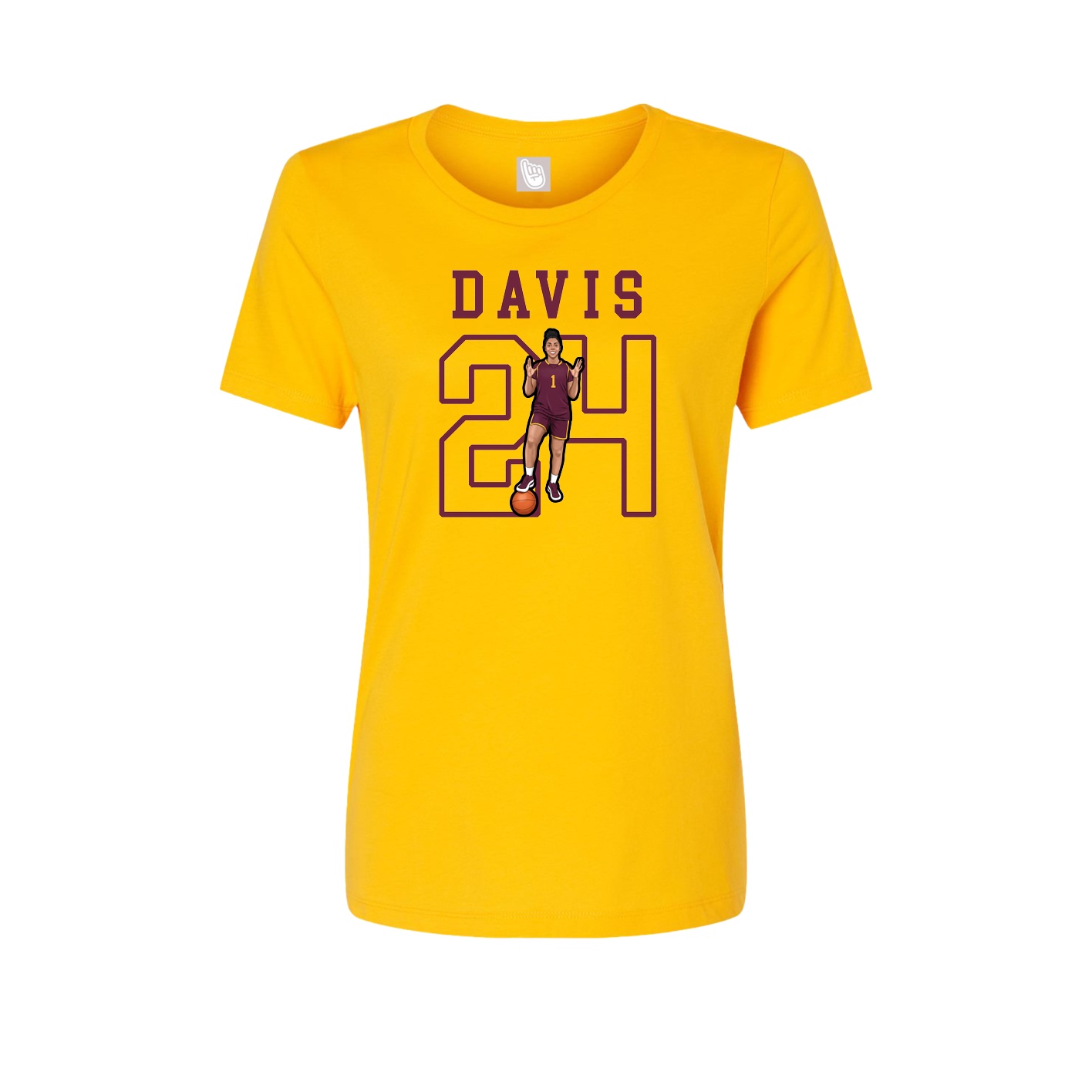 Fitted Women's Tee — Shirsey in Gold