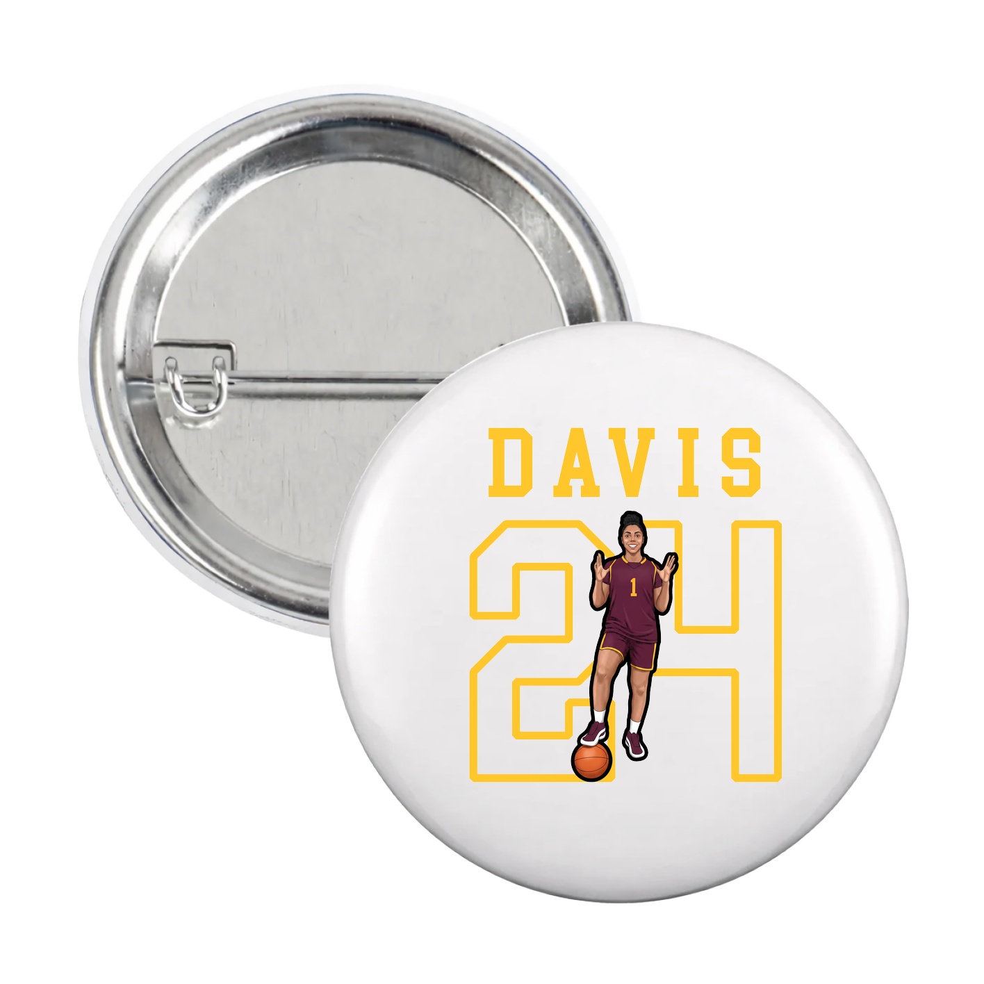 Game Day Button — Shirsey in White