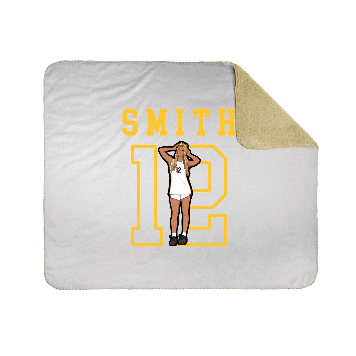 Throw Blanket — Shirsey in White