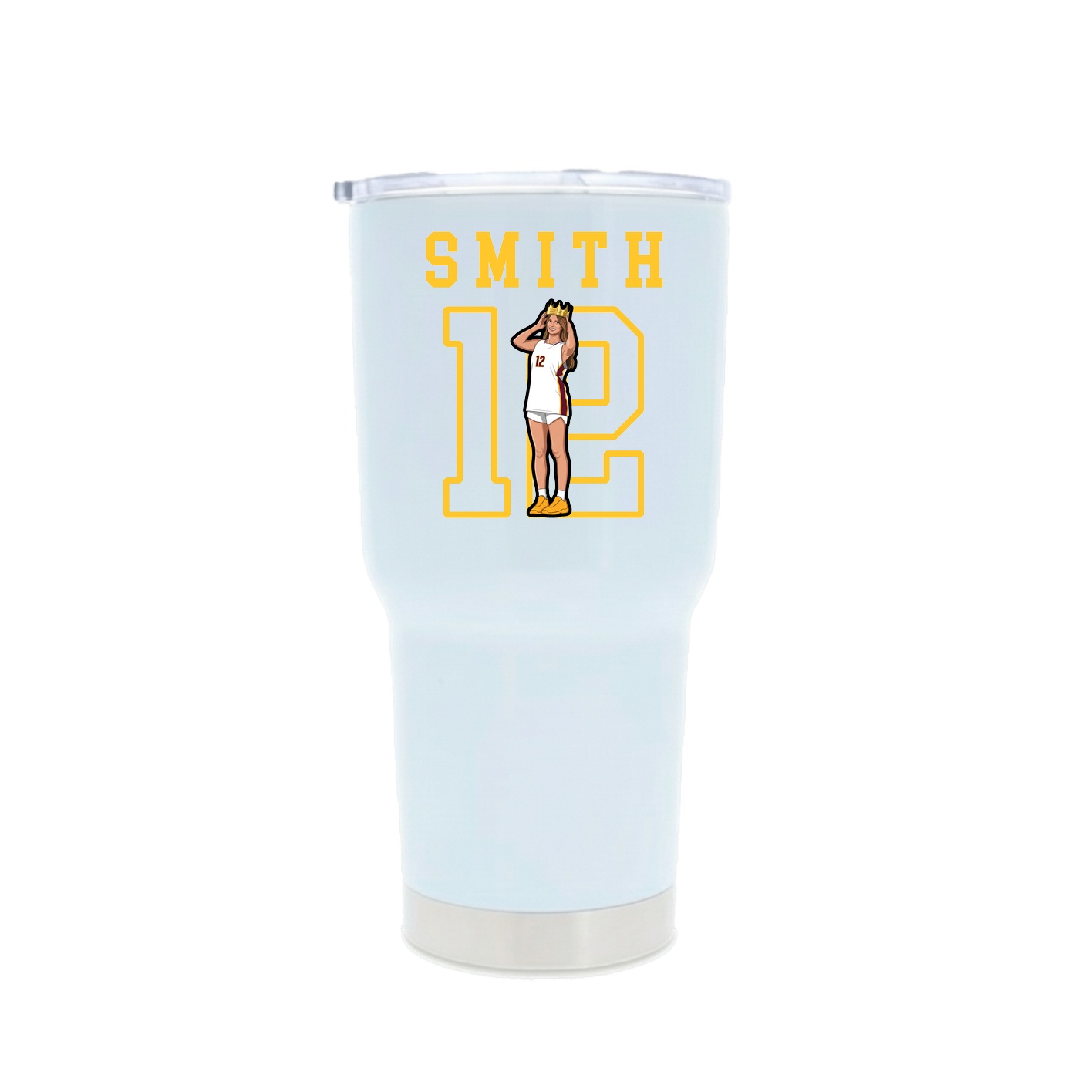 30oz Stainless Steel Tumbler — Shirsey in White